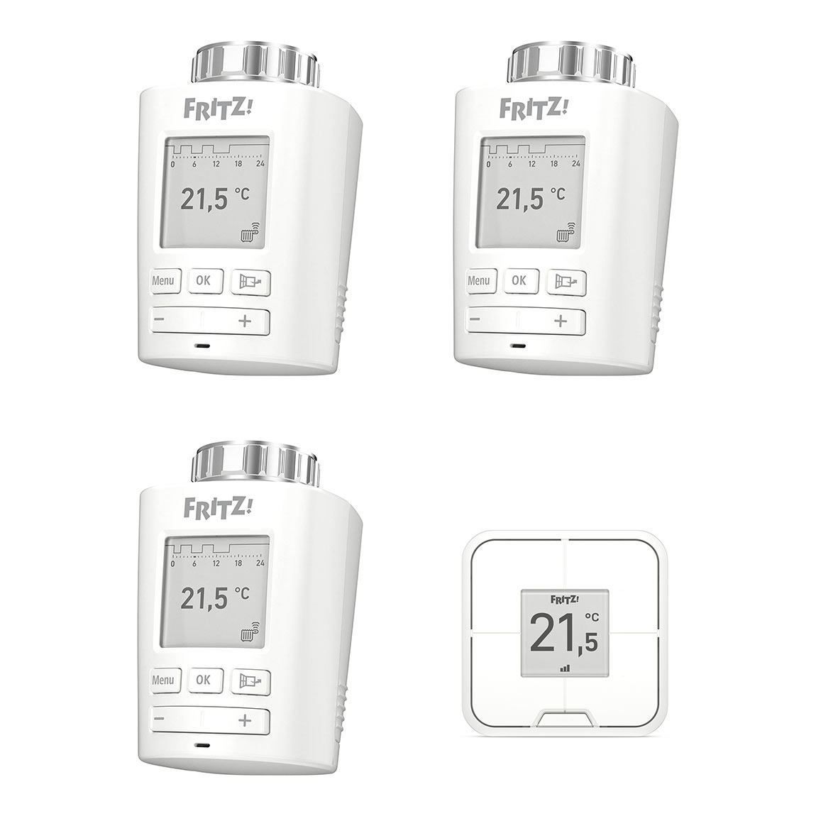 AVM FRITZ!DECT 301 3er-Set + AVM FRITZ!DECT 440 Vierfach-Taster